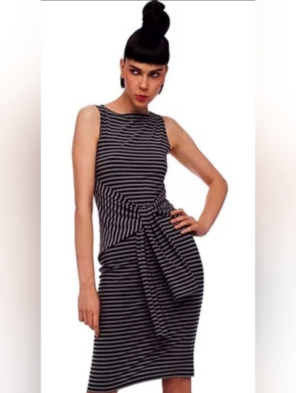 Norma Kamali Tie Waist Dress